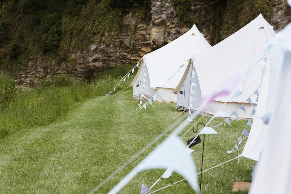 Line of Bell Tents