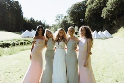 Bride and Bridesmaids