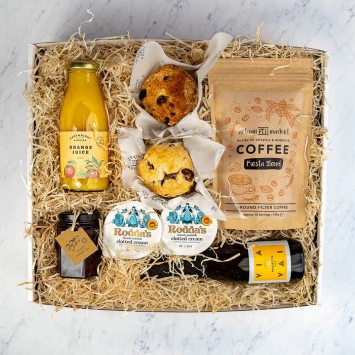 Summer Belles - Belle & Breakfast hamper featuring a selection of locally sourced food items