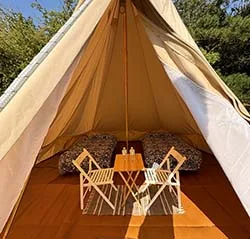 Bell Tent for 2 People (£299) - Maximum 4 People